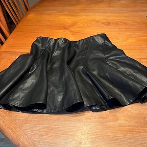 Torrid black pleather skirt 18